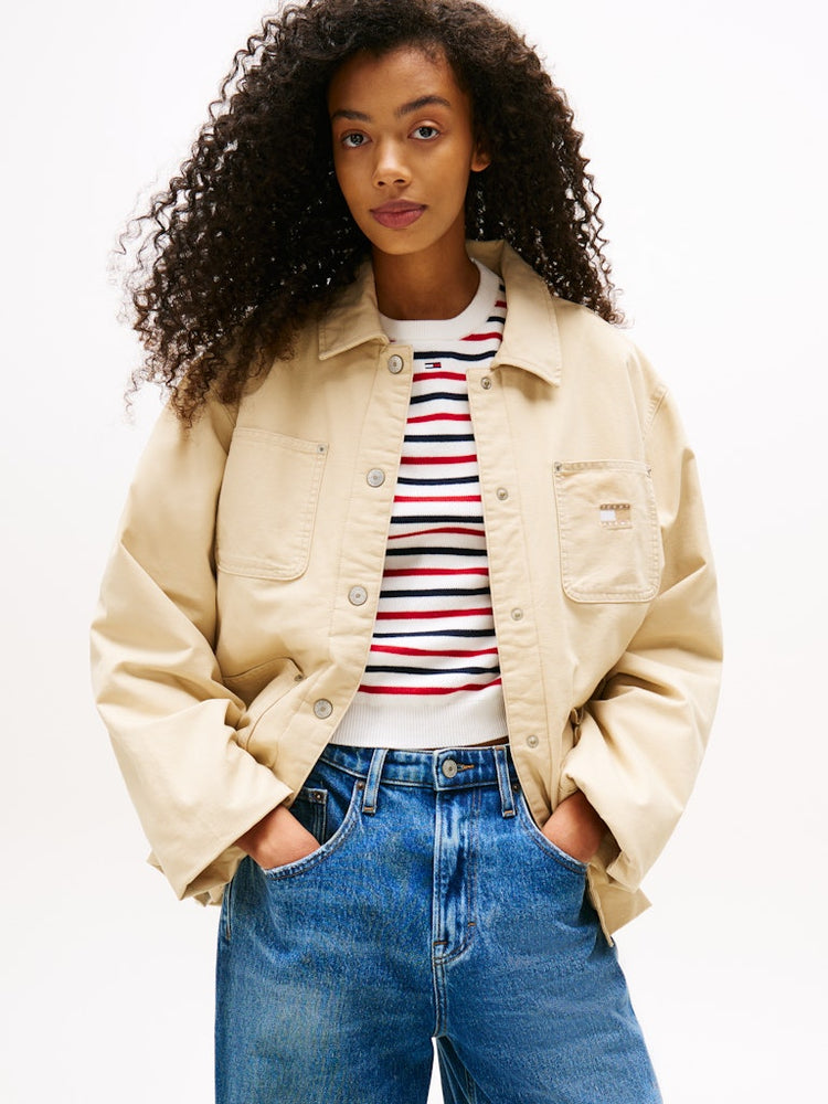 Badge Boxy Padded Chore Jacket