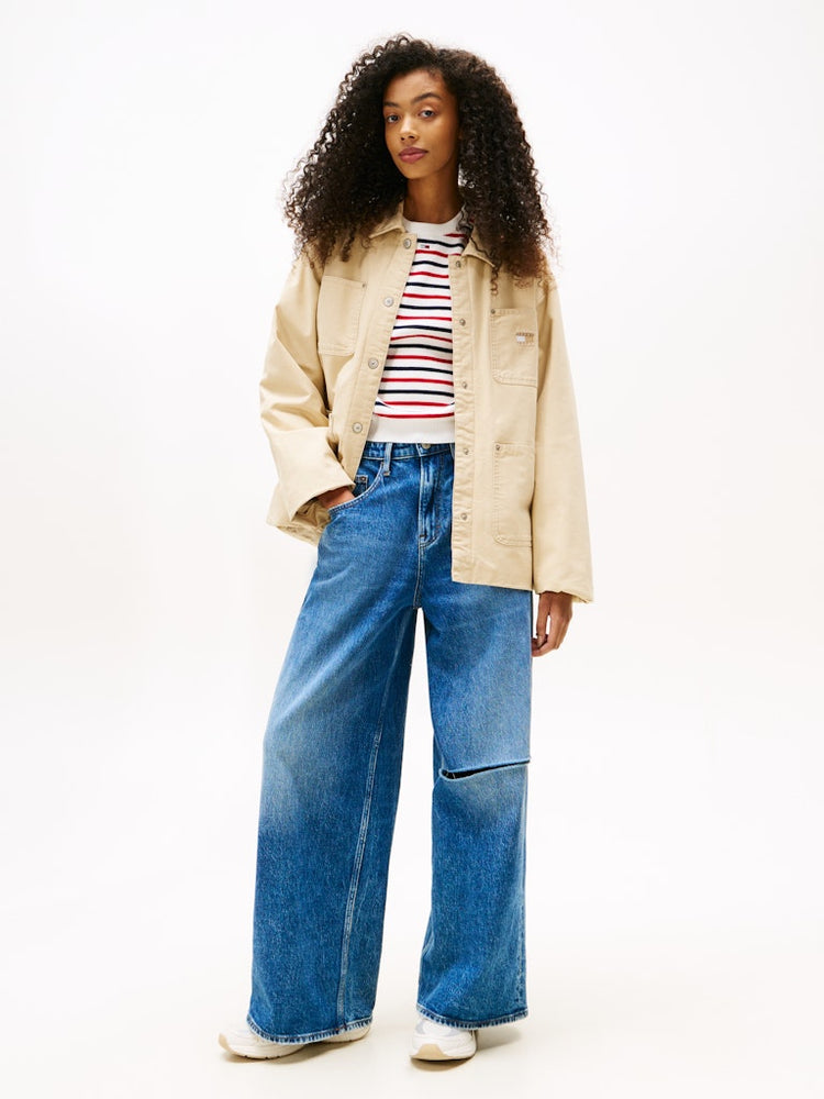 Badge Boxy Padded Chore Jacket