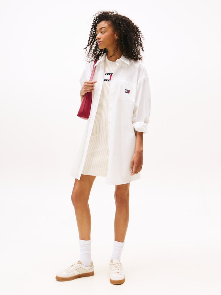 Oversized Mini Shirt Dress