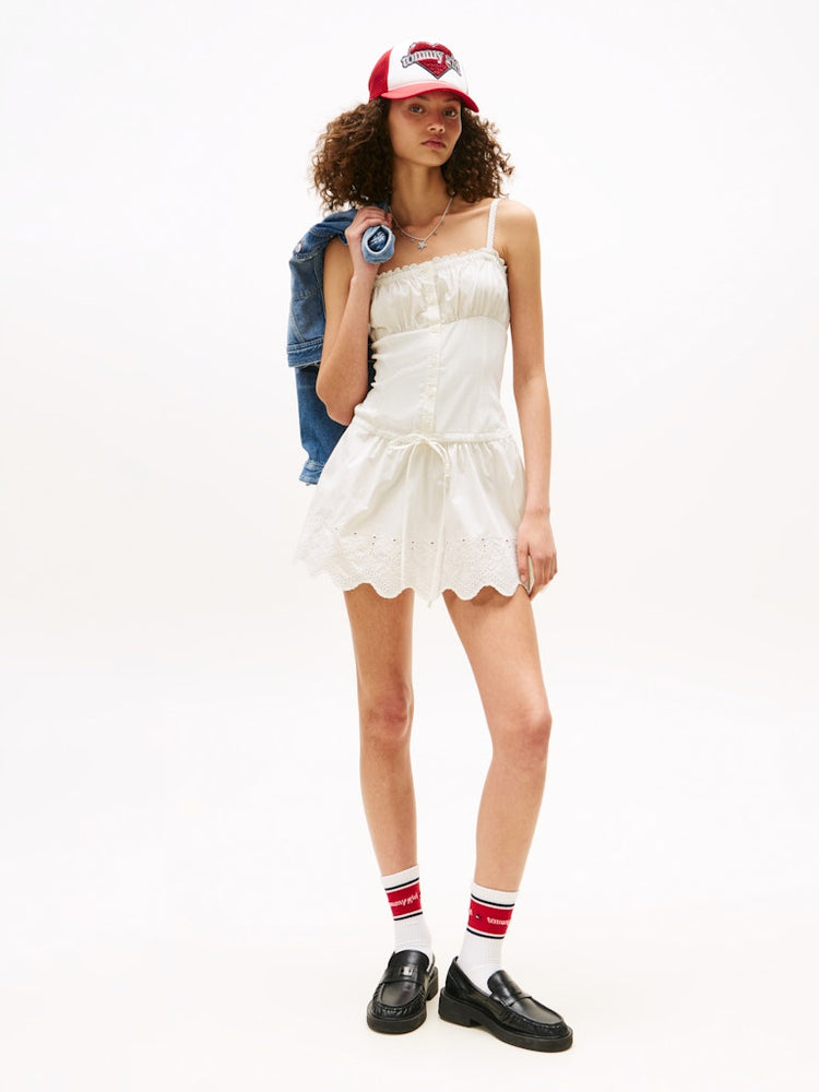 Broderie Anglaise Mini Dress