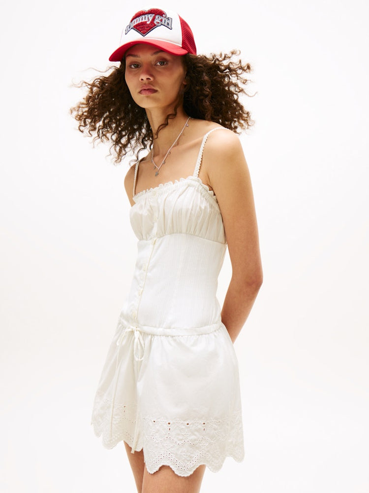 Broderie Anglaise Mini Dress