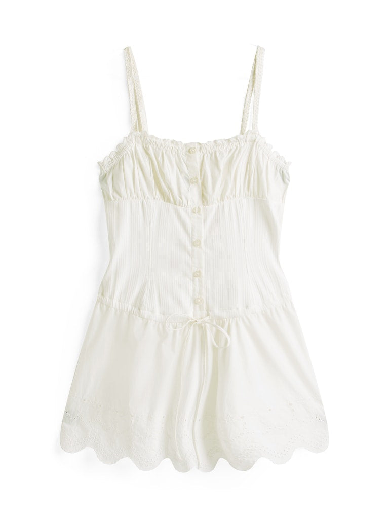 Broderie Anglaise Mini Dress