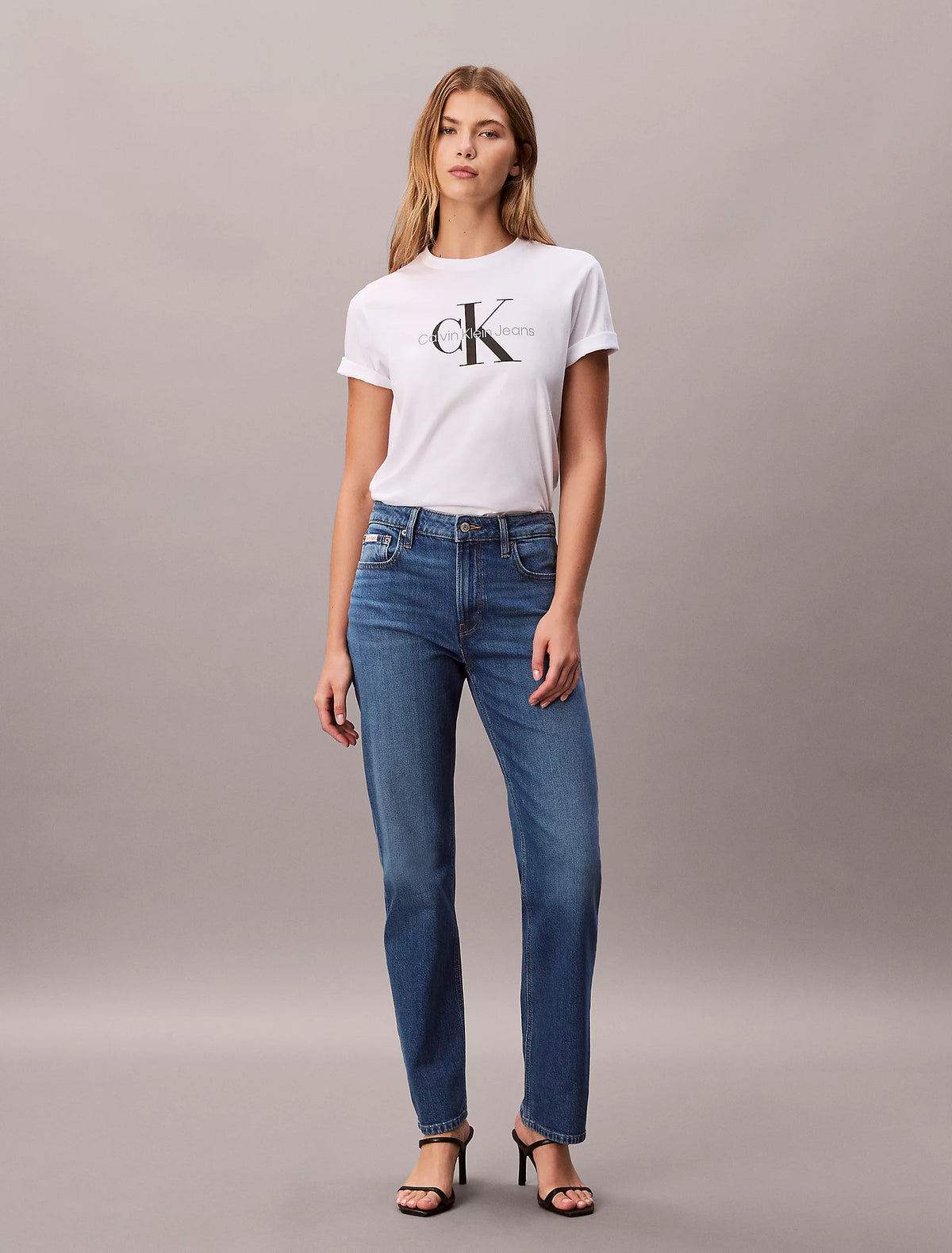High Rise Straight Jeans