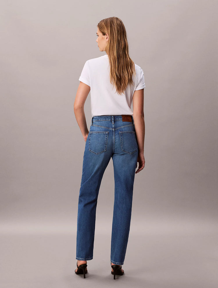 High Rise Straight Jeans