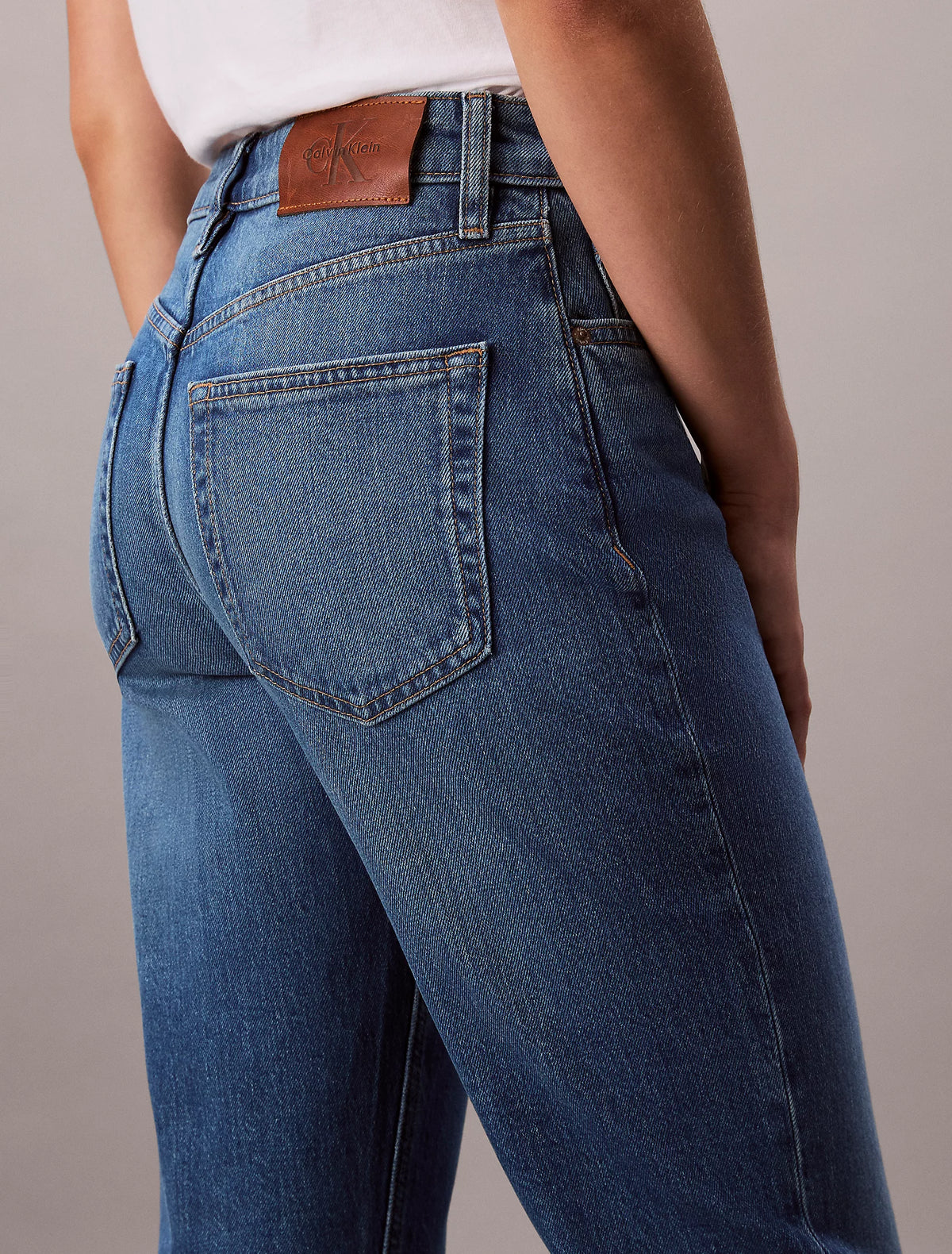 High Rise Straight Jeans