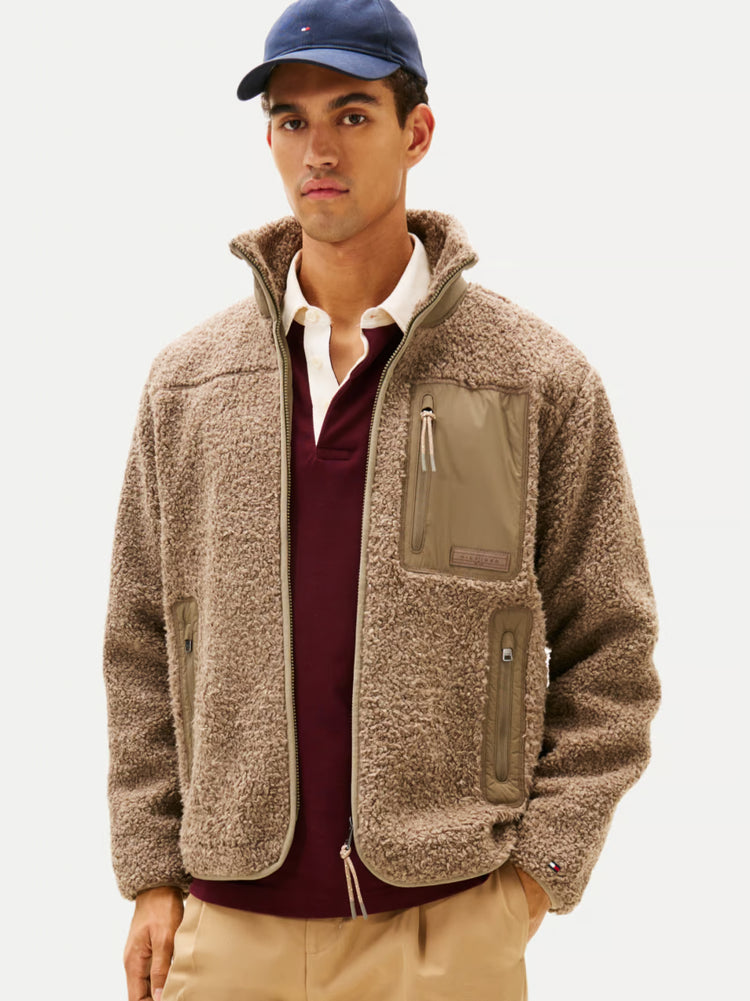Teddy Fleece Zip Thru Jacket