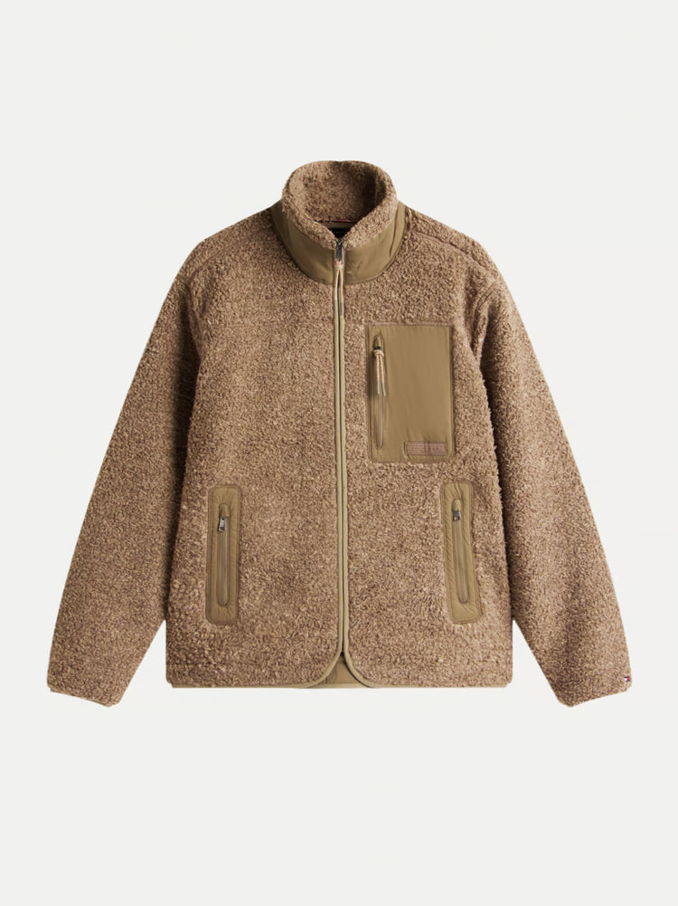 Teddy Fleece Zip Thru Jacket
