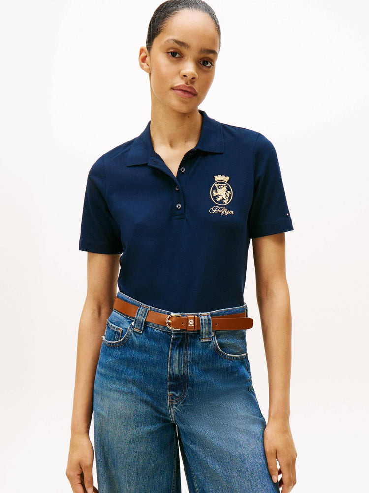 Crest Embroidery Regular Fit Polo Shirt