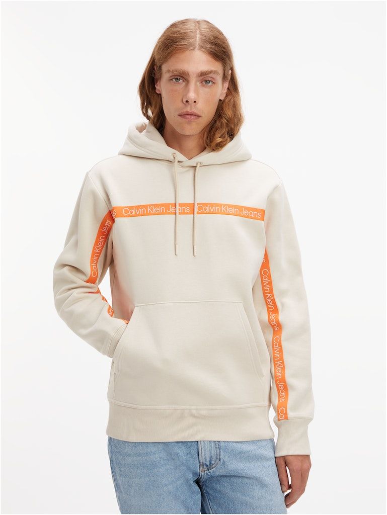 Calvin klein discount tape fleece hoodie