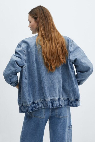 Mango Bomber Denim Jacket