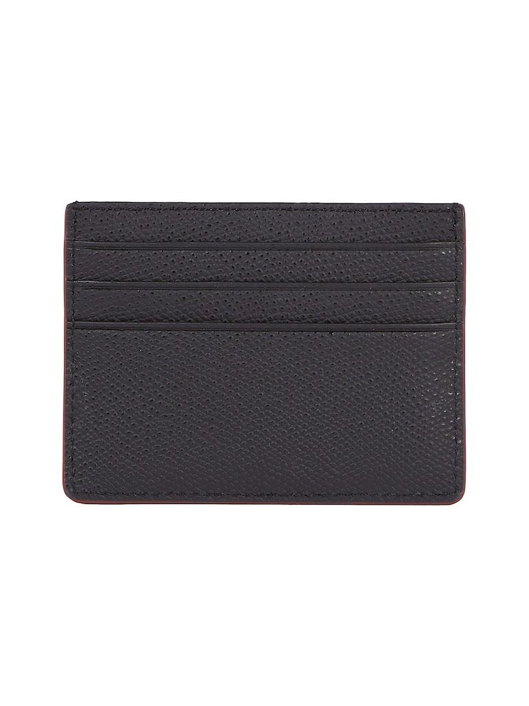 Tommy Hilfiger Leather Pebble Frain Credit Card Holder