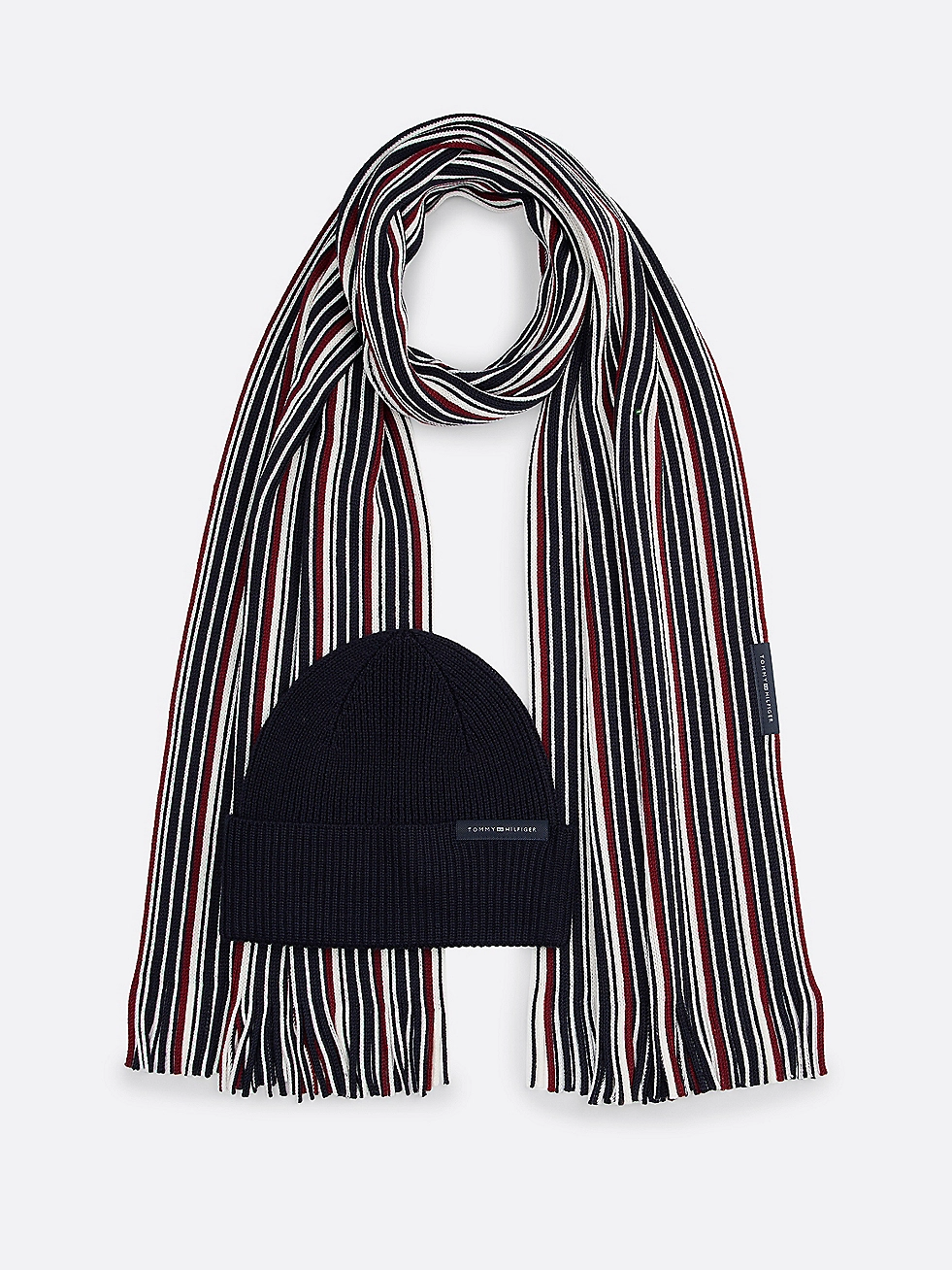 Tommy Hilfiger Wool Rich Scarf And Beanie Gift Set