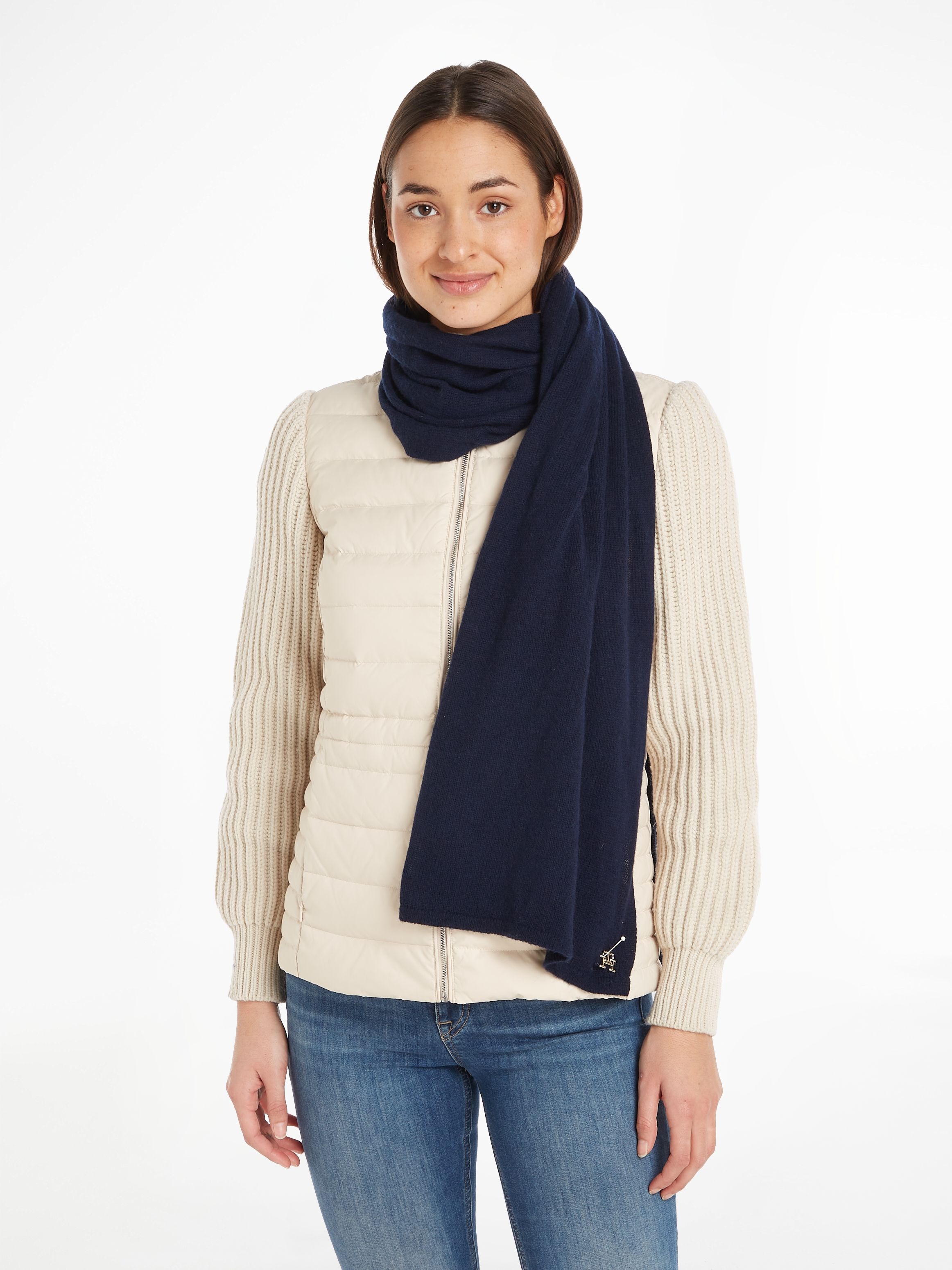 Tommy Hilfiger Chic Knitted TH Monogram Scarf