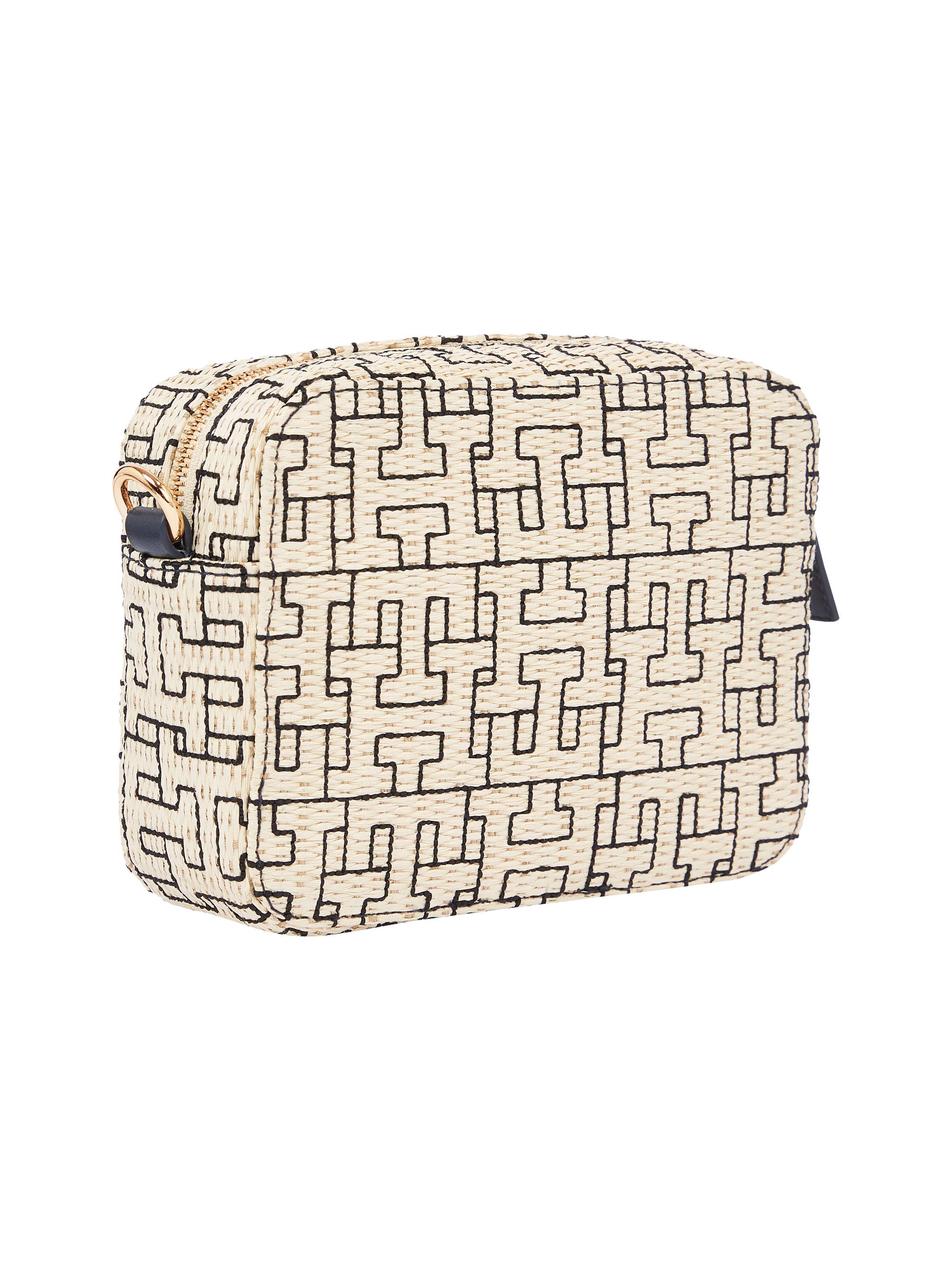 Tommy Hilfiger City Straw Embroidery Crossover Bag