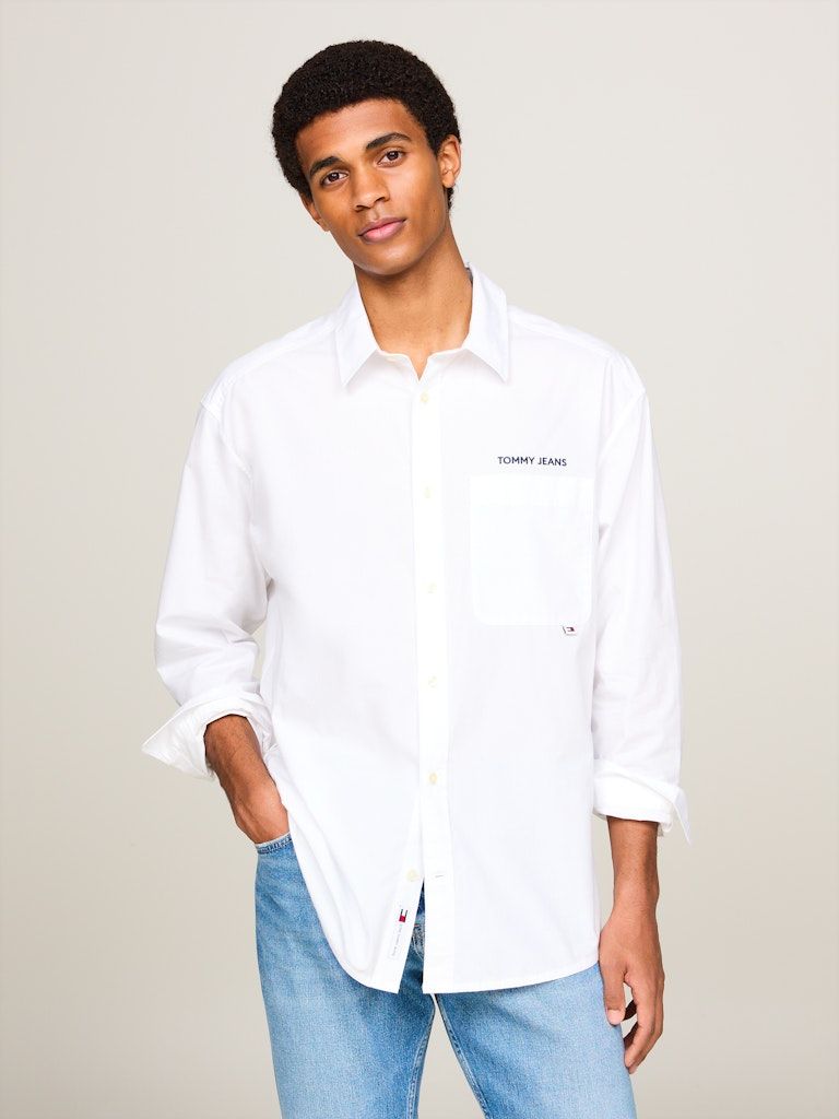 Tommy Jeans Classic Regular Fit Logo Embroidery Shirt