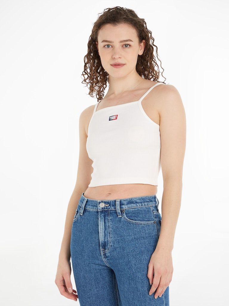 Tommy Jeans Ribbed Crop Top