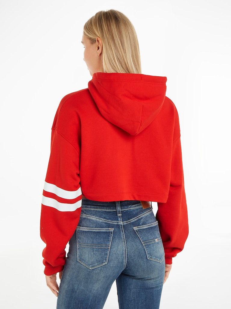 Tommy Jeans Letterman Cropped Hoodie