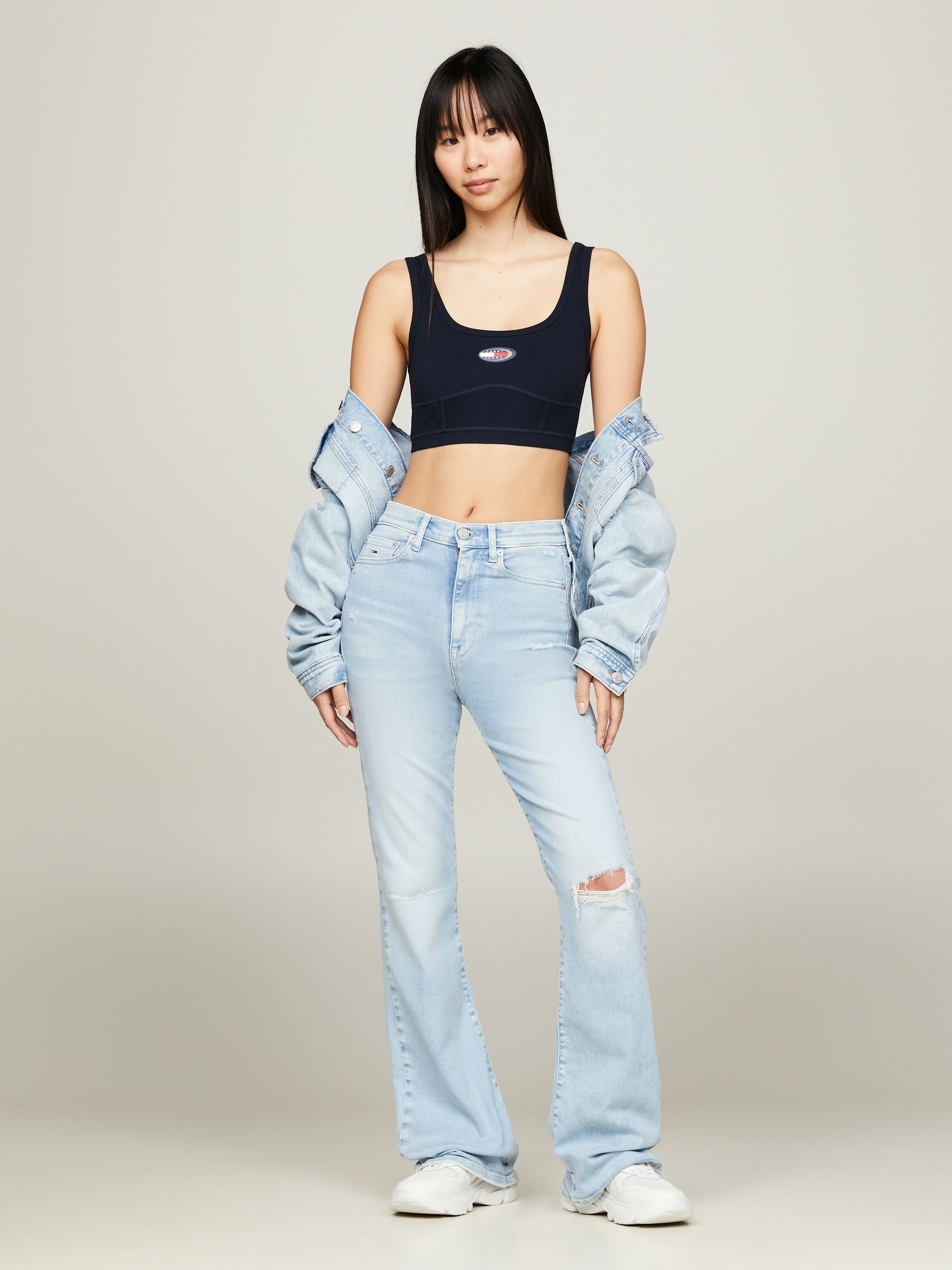 Tommy Jeans Archive Logo Bralette Crop Top