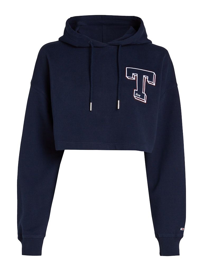 Tommy Jeans Cropped Letterman Hoody