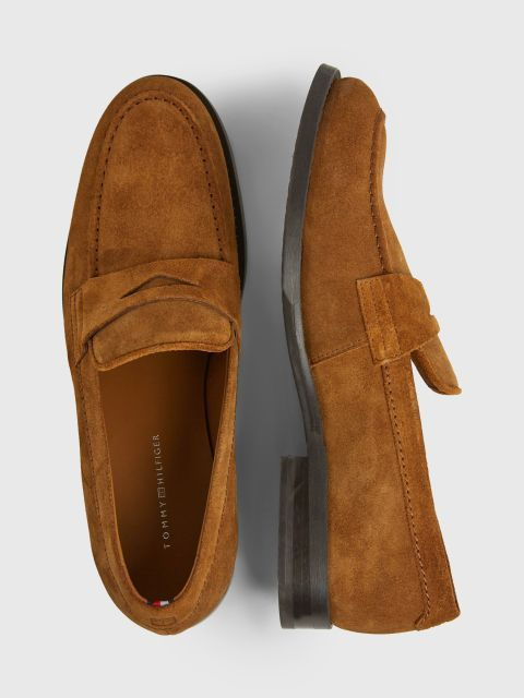 Tommy Hilfiger Suede Slip On Loafers