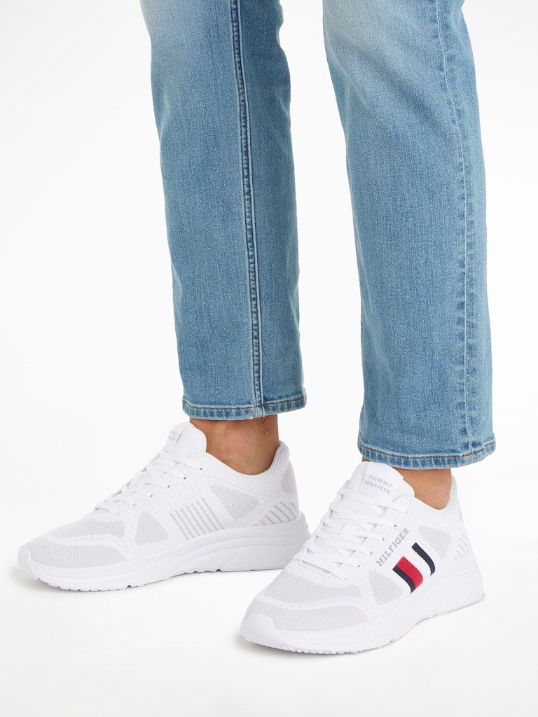 Tommy Hilfiger Modern Knit Mid Top Runner Trainers