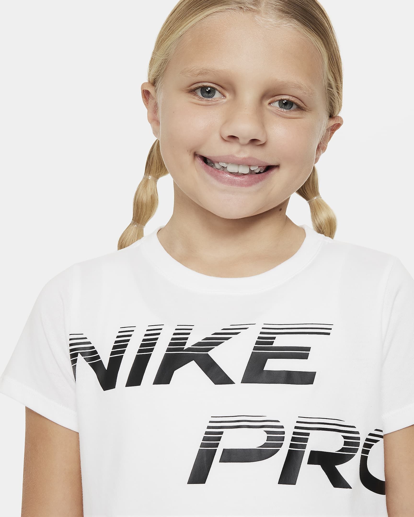 Nike Pro Older Kids Dri-FIT Cropped T-Shirt