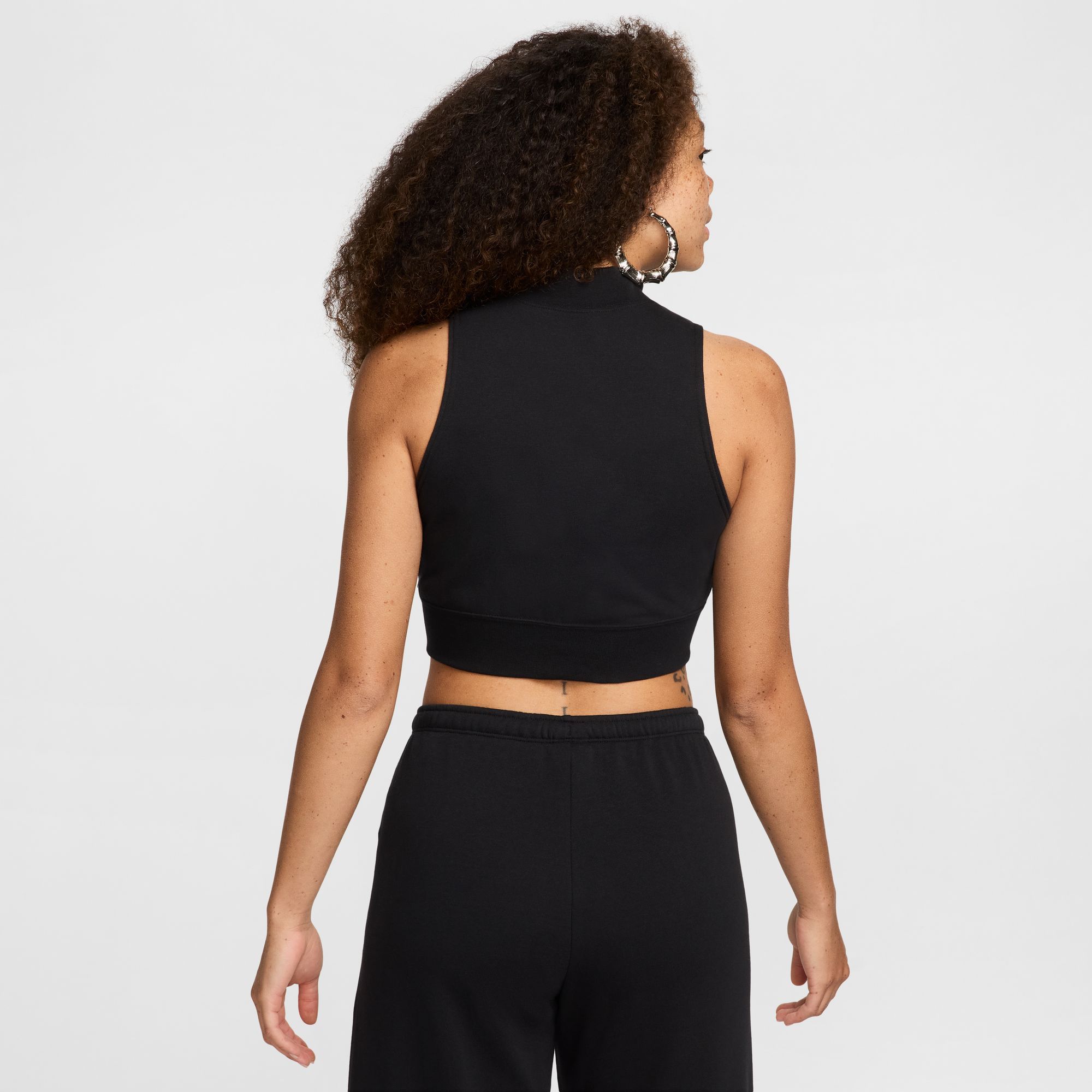 Nike Sportswear Chill Terry Women's Slim Cropped 1/2-Zip French Terry Tank Top