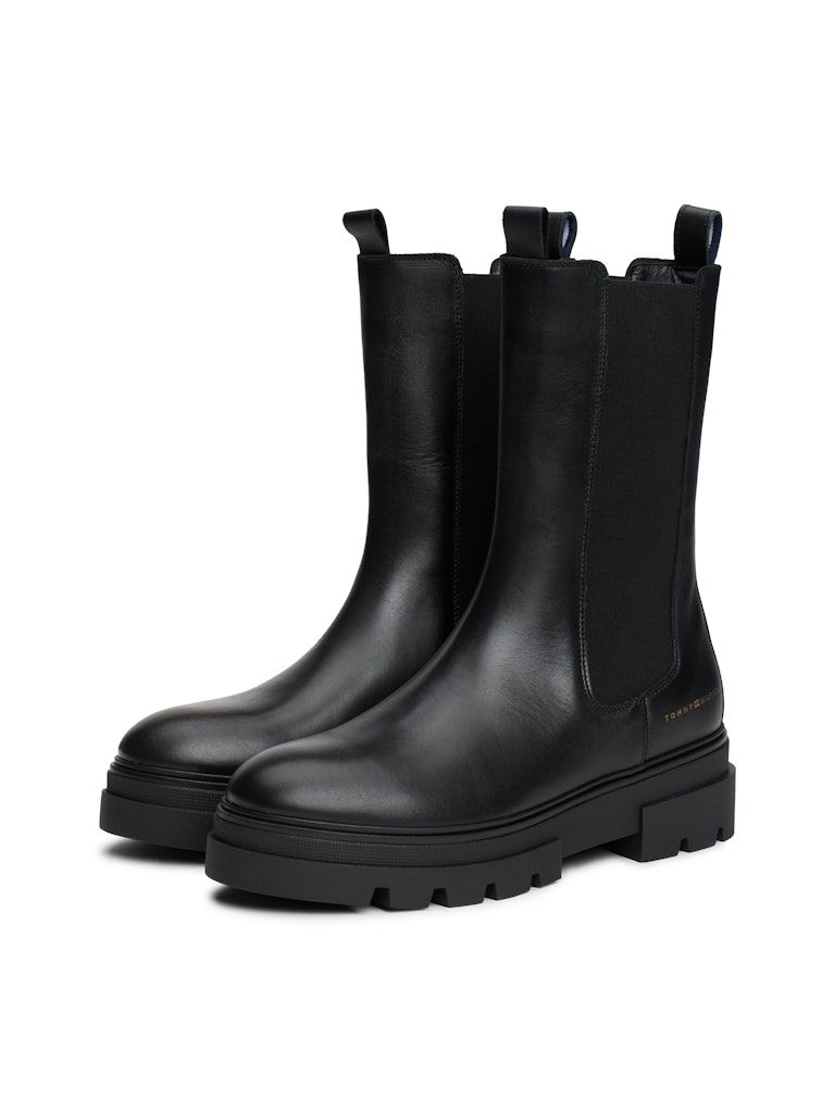 Tommy Hilfiger Leather Cleat Chelsea Boots