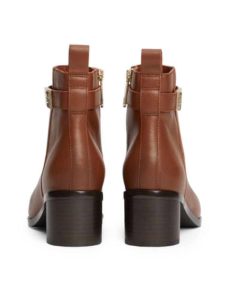 Tommy Hilfiger Mid Block Heel Leather Boots