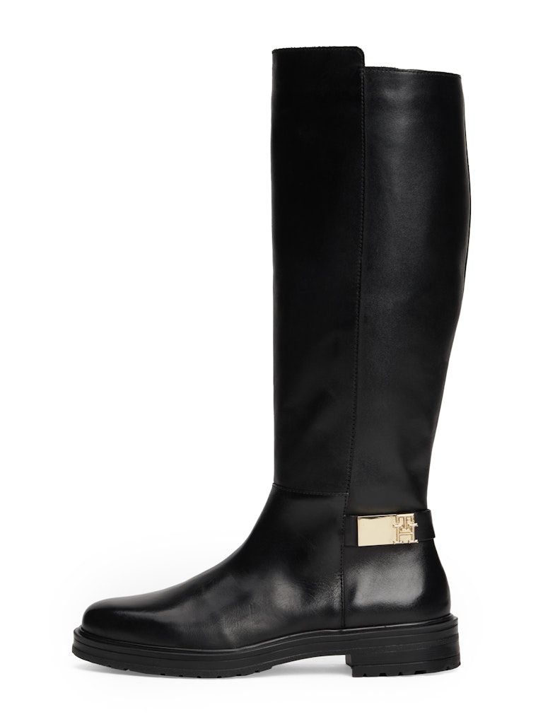 Tommy Hilfiger Leather Ankle Strap High Boots