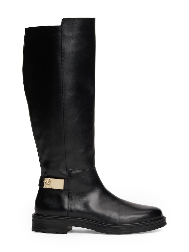 Tommy Hilfiger Leather Ankle Strap High Boots