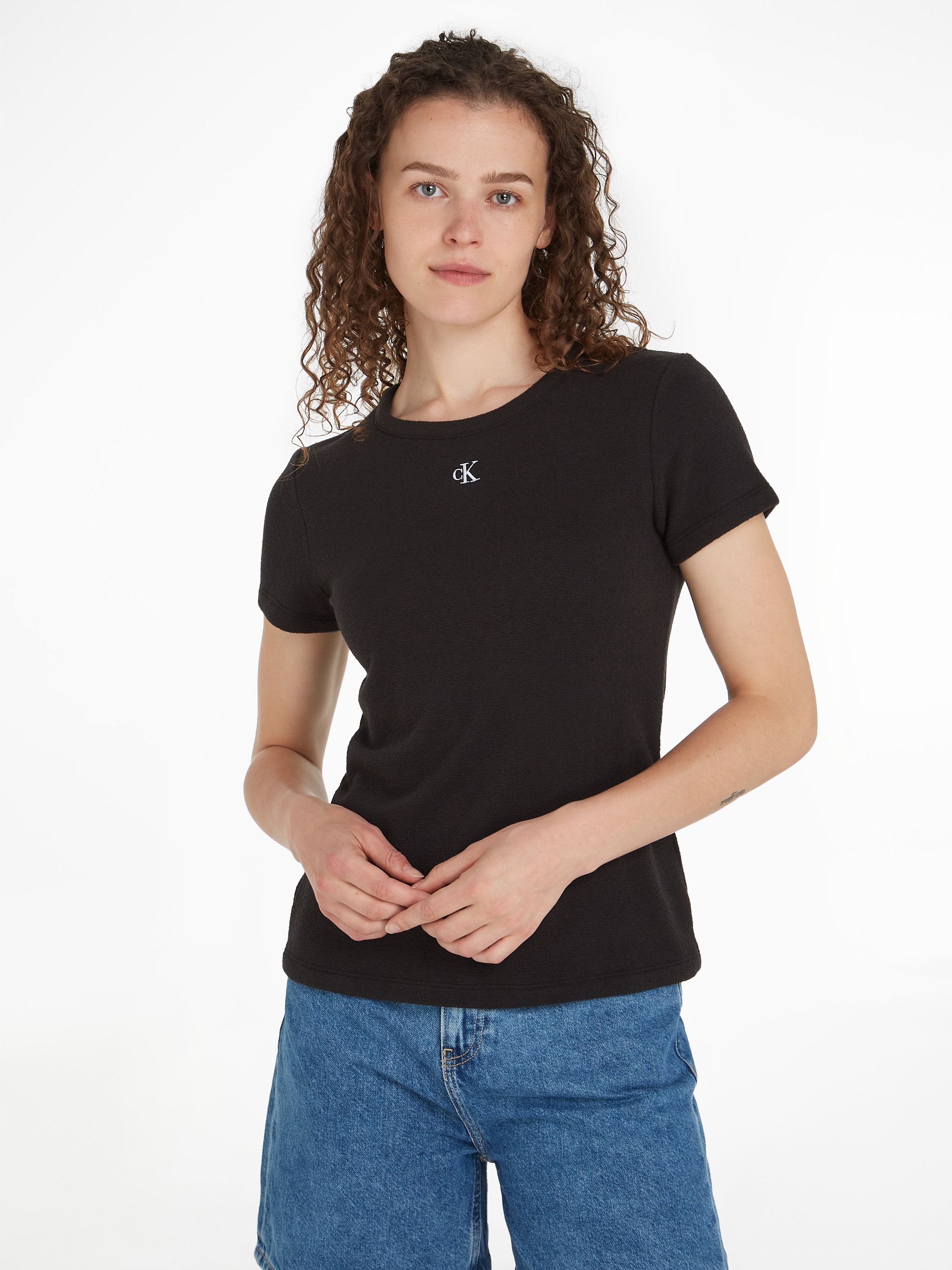 Calvin Klein Jeans Slub Rib Slim T-Shirt