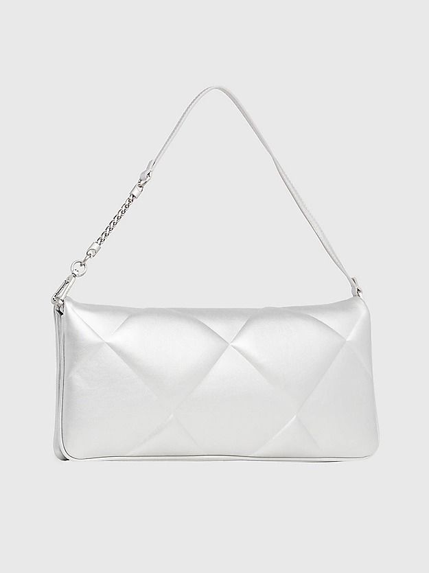 Calvin Klein Jeans Metallic Quilted Clutch Bag