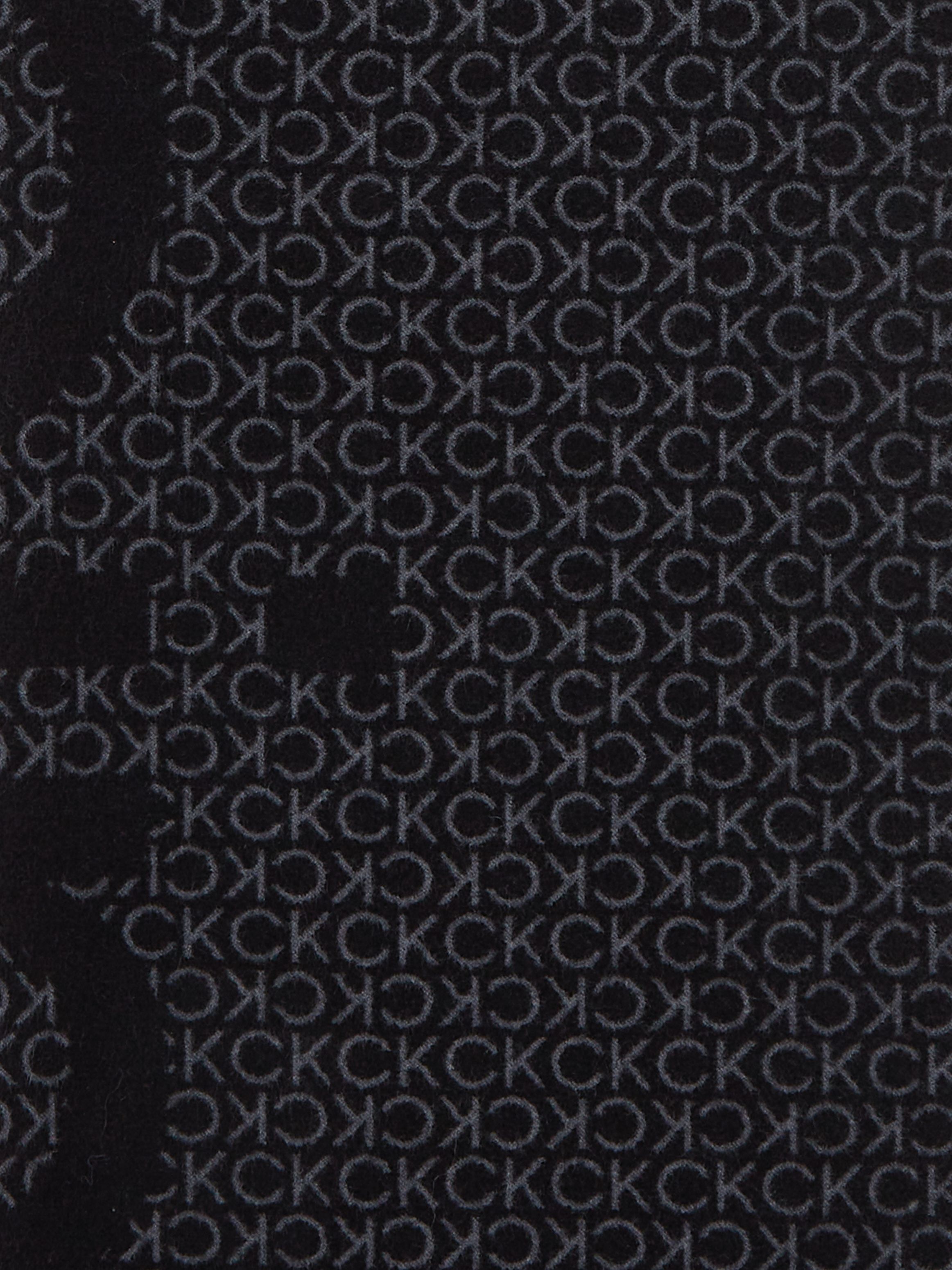 Calvin Klein Jeans Logo Wool Blend Scarf