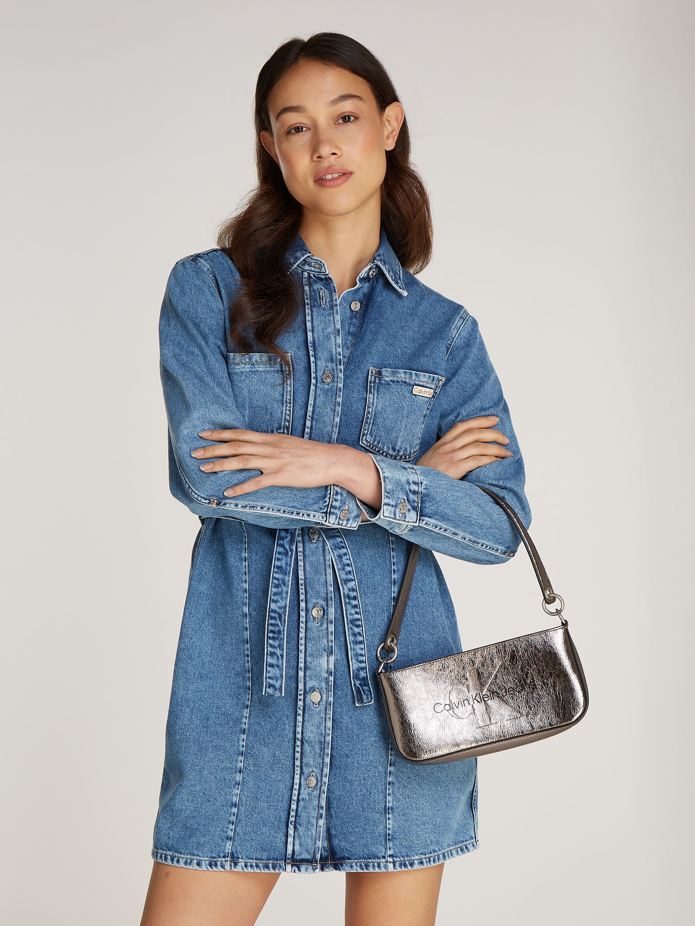 Calvin Klein Jeans Metallic Shoulder Bag