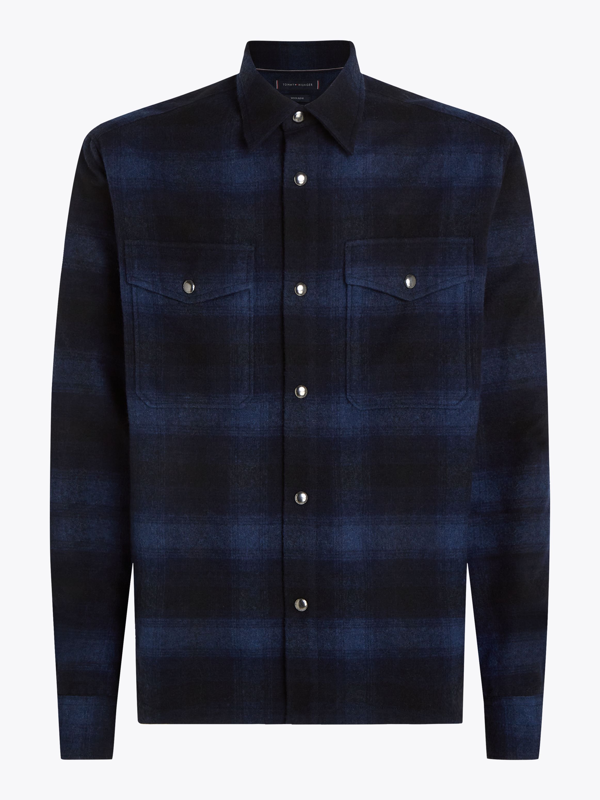 Tommy Hilfiger Brushed Check Wool Rich Overshirt