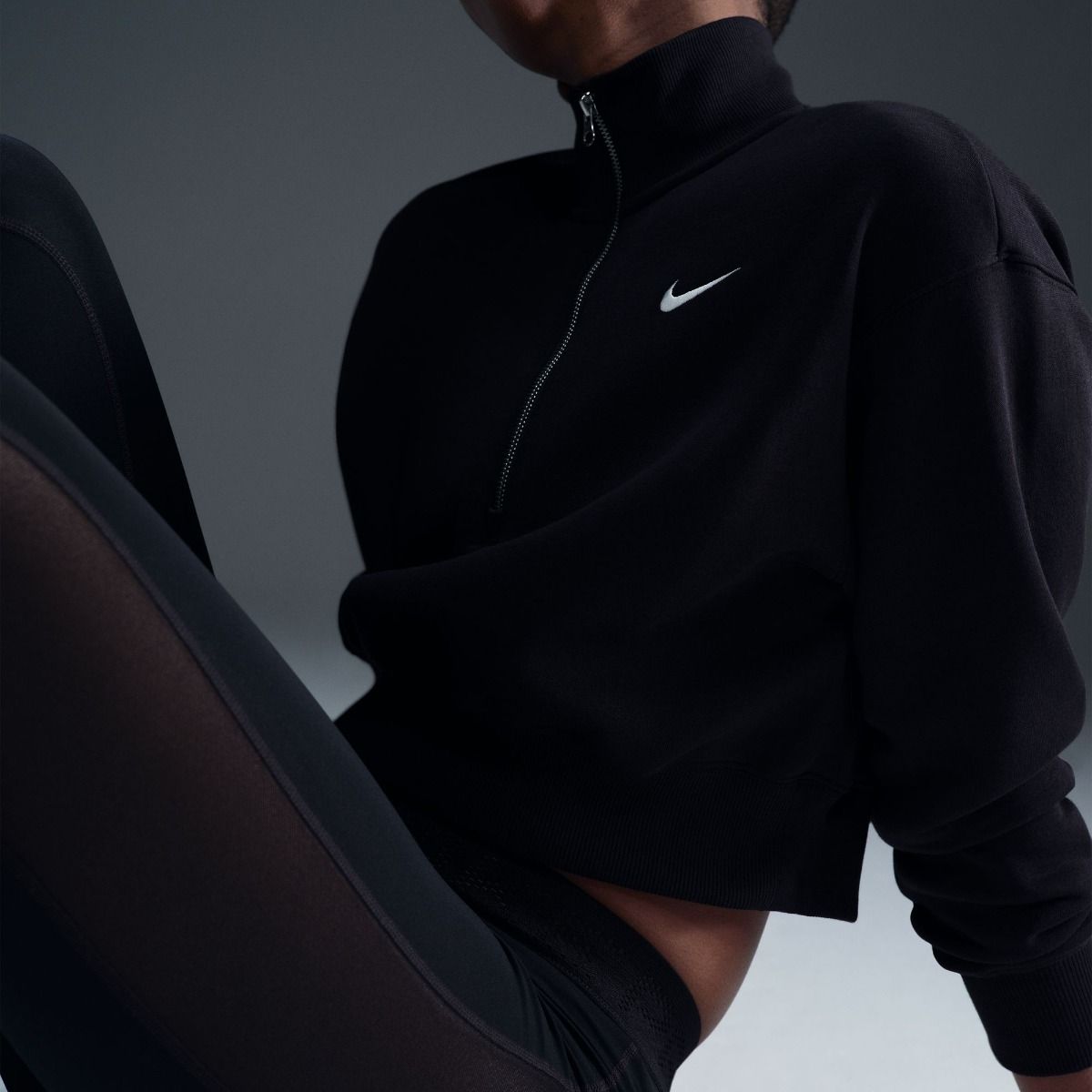 Nike Sportswear Phoenix Fleece Women's 1/2-Zip Cropped Sweatshirt