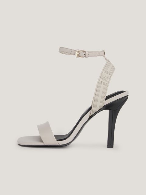 Tommy Hilfiger Leather Ankle Strap High Heel Sandals