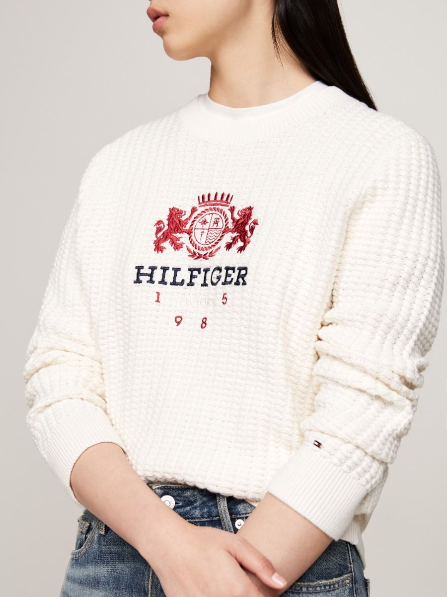 Tommy Hifiger Embroidery Waffle Knit Jumper